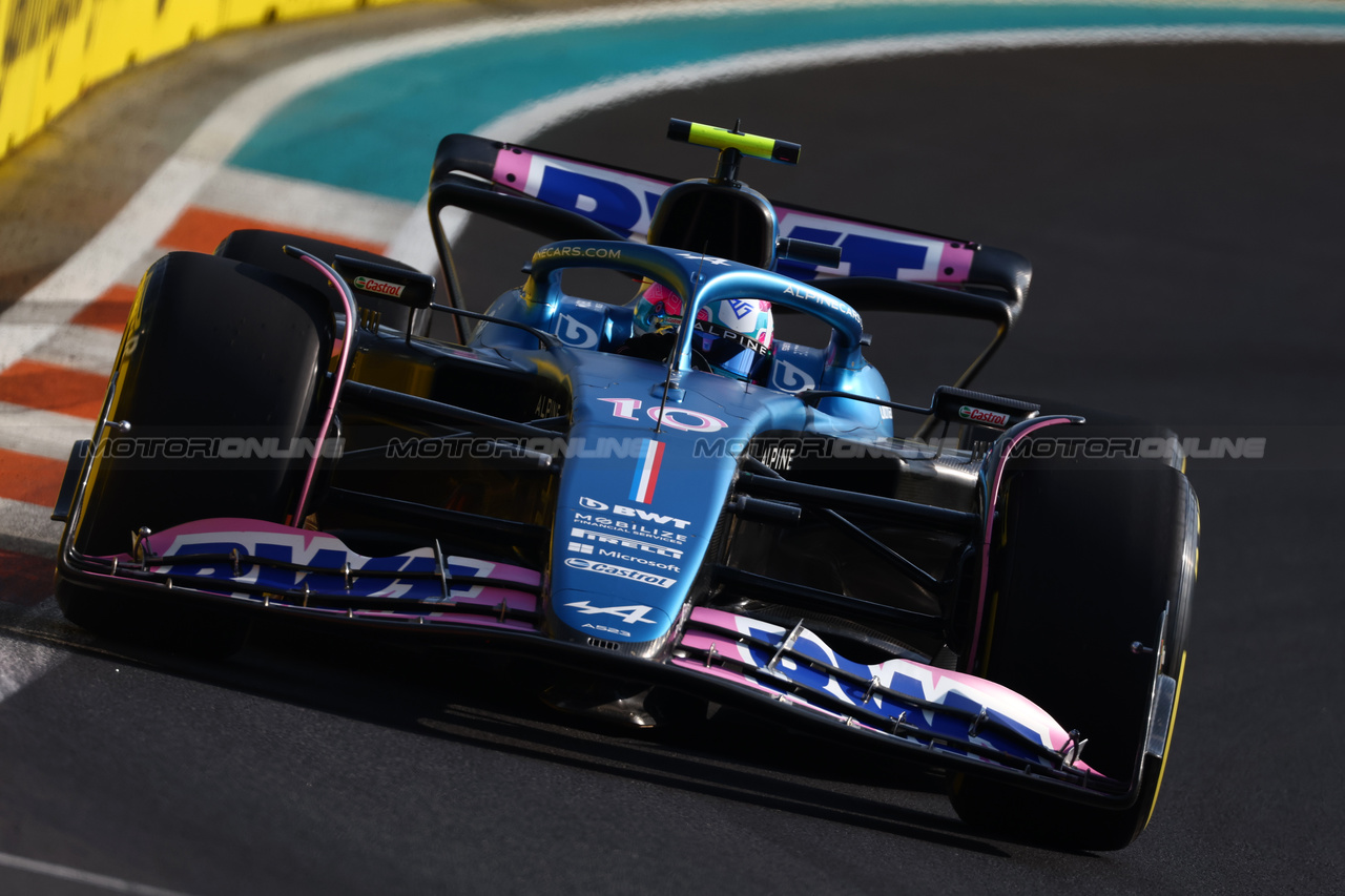 GP MIAMI, Pierre Gasly (FRA) Alpine F1 Team A523.

05.05.2023. Formula 1 World Championship, Rd 5, Miami Grand Prix, Miami, Florida, USA, Practice Day.

 - www.xpbimages.com, EMail: requests@xpbimages.com ¬© Copyright: Coates / XPB Images