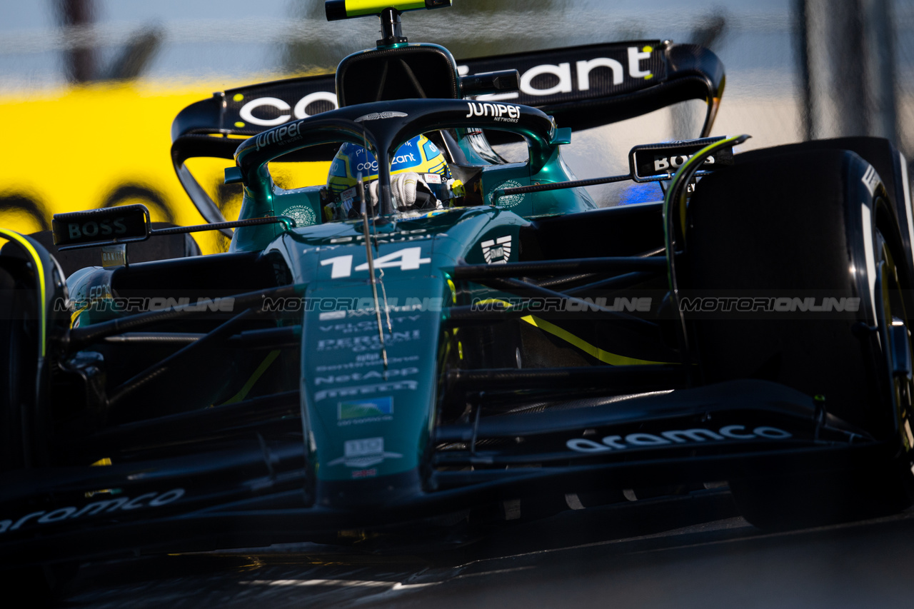 GP MIAMI, Fernando Alonso (ESP) Aston Martin F1 Team AMR23.

05.05.2023. Formula 1 World Championship, Rd 5, Miami Grand Prix, Miami, Florida, USA, Practice Day.

- www.xpbimages.com, EMail: requests@xpbimages.com ¬© Copyright: Price / XPB Images