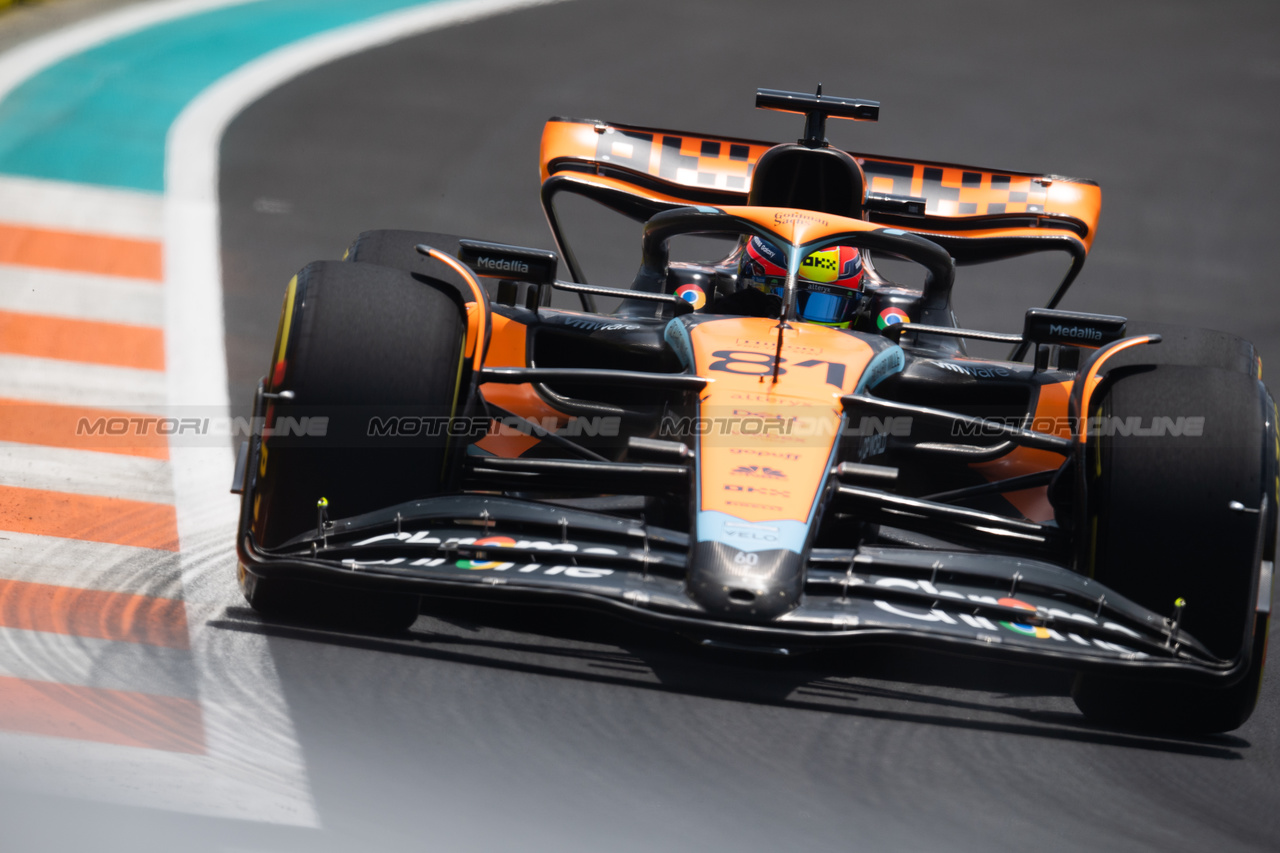 GP MIAMI, Oscar Piastri (AUS) McLaren MCL60.

05.05.2023. Formula 1 World Championship, Rd 5, Miami Grand Prix, Miami, Florida, USA, Practice Day.

- www.xpbimages.com, EMail: requests@xpbimages.com ¬© Copyright: Price / XPB Images