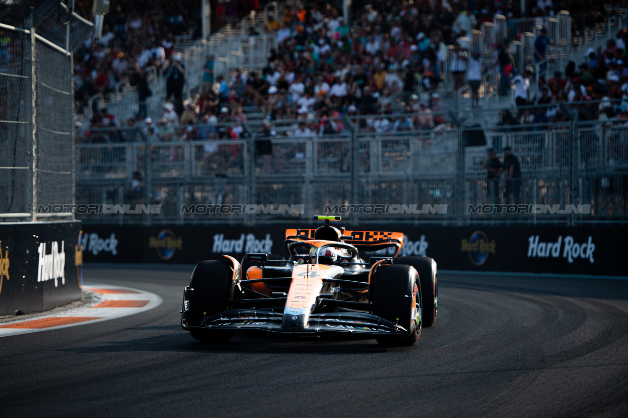 GP MIAMI, Lando Norris (GBR) McLaren MCL60.

05.05.2023. Formula 1 World Championship, Rd 5, Miami Grand Prix, Miami, Florida, USA, Practice Day.

- www.xpbimages.com, EMail: requests@xpbimages.com ¬© Copyright: Price / XPB Images