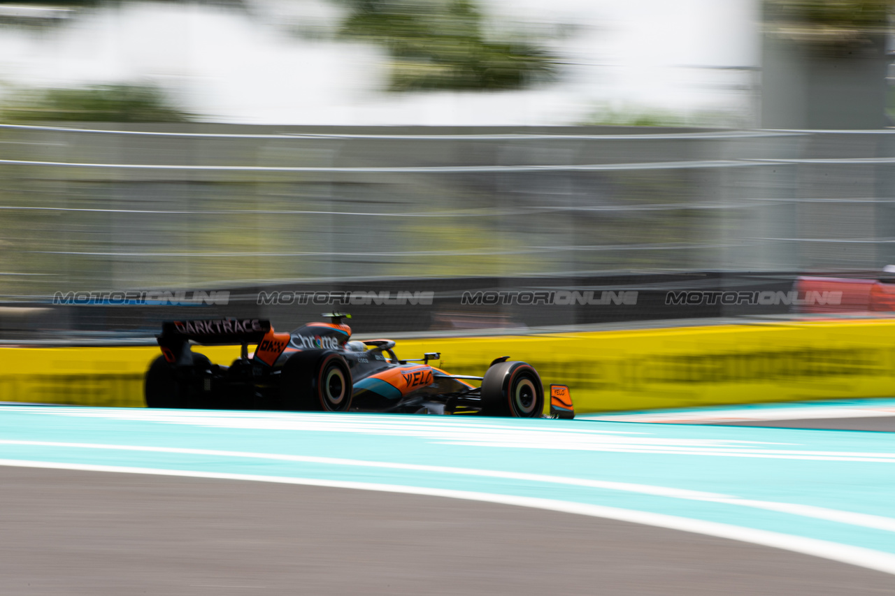 GP MIAMI, Lando Norris (GBR) McLaren MCL60.

05.05.2023. Formula 1 World Championship, Rd 5, Miami Grand Prix, Miami, Florida, USA, Practice Day.

- www.xpbimages.com, EMail: requests@xpbimages.com ¬© Copyright: Price / XPB Images