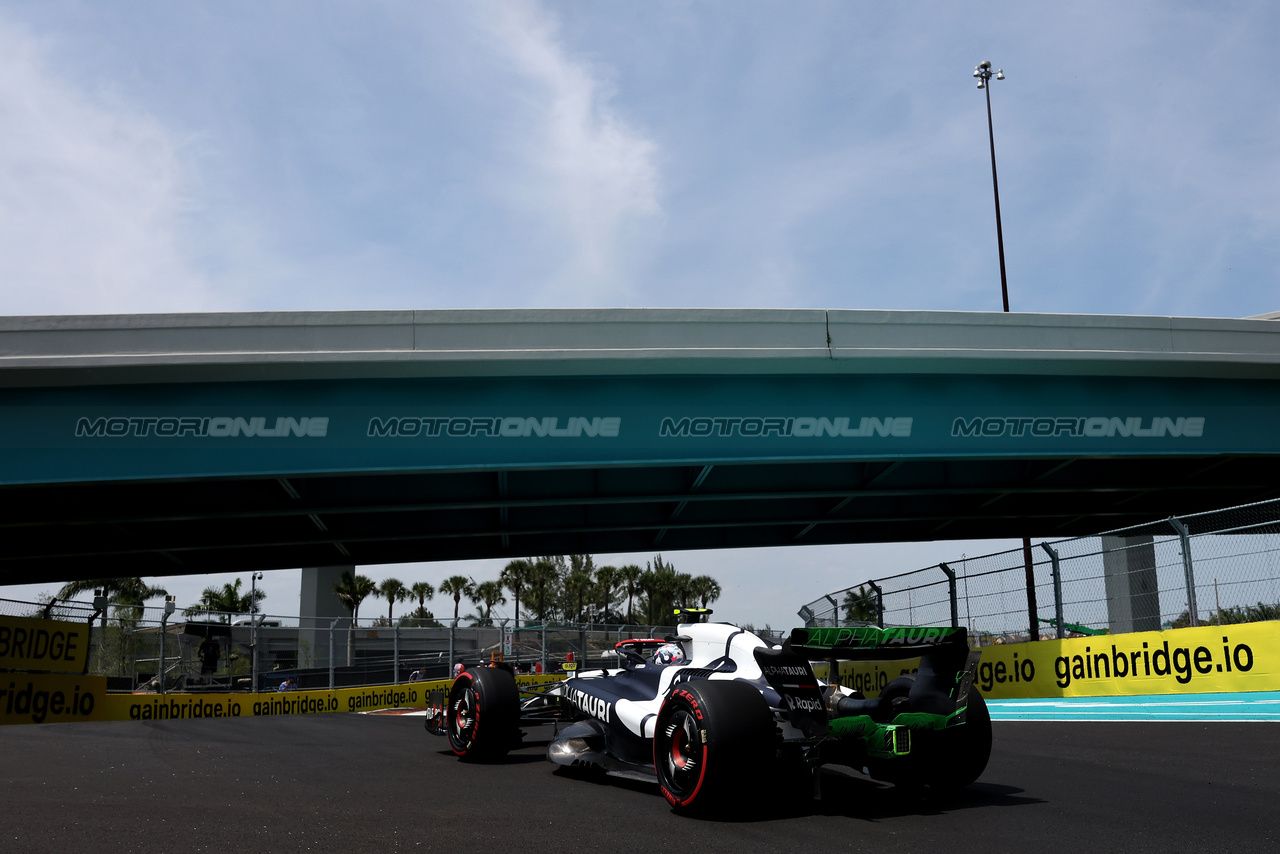 GP MIAMI, Yuki Tsunoda (JPN) AlphaTauri AT04.

05.05.2023. Formula 1 World Championship, Rd 5, Miami Grand Prix, Miami, Florida, USA, Practice Day.

- www.xpbimages.com, EMail: requests@xpbimages.com ¬© Copyright: Bearne / XPB Images