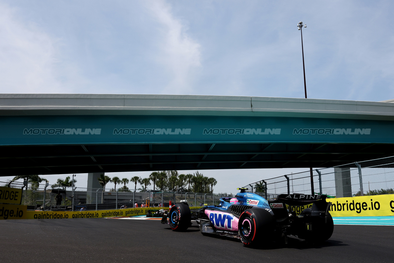 GP MIAMI, Pierre Gasly (FRA) Alpine F1 Team A523.

05.05.2023. Formula 1 World Championship, Rd 5, Miami Grand Prix, Miami, Florida, USA, Practice Day.

- www.xpbimages.com, EMail: requests@xpbimages.com ¬© Copyright: Bearne / XPB Images