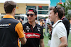 GP MIAMI, (L to R): Oscar Piastri (AUS) McLaren with Zhou Guanyu (CHN) Alfa Romeo F1 Team e Marcus Armstrong (NZL) IndyCar Driver.
05.05.2023. Formula 1 World Championship, Rd 5, Miami Grand Prix, Miami, Florida, USA, Practice Day.
- www.xpbimages.com, EMail: requests@xpbimages.com ¬© Copyright: Moy / XPB Images