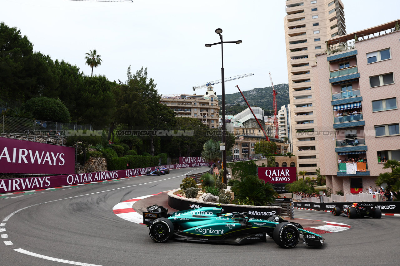 GP MONACO, Fernando Alonso (ESP) Aston Martin F1 Team AMR23.

28.05.2023. Formula 1 World Championship, Rd 7, Monaco Grand Prix, Monte Carlo, Monaco, Gara Day.

- www.xpbimages.com, EMail: requests@xpbimages.com ¬© Copyright: Batchelor / XPB Images