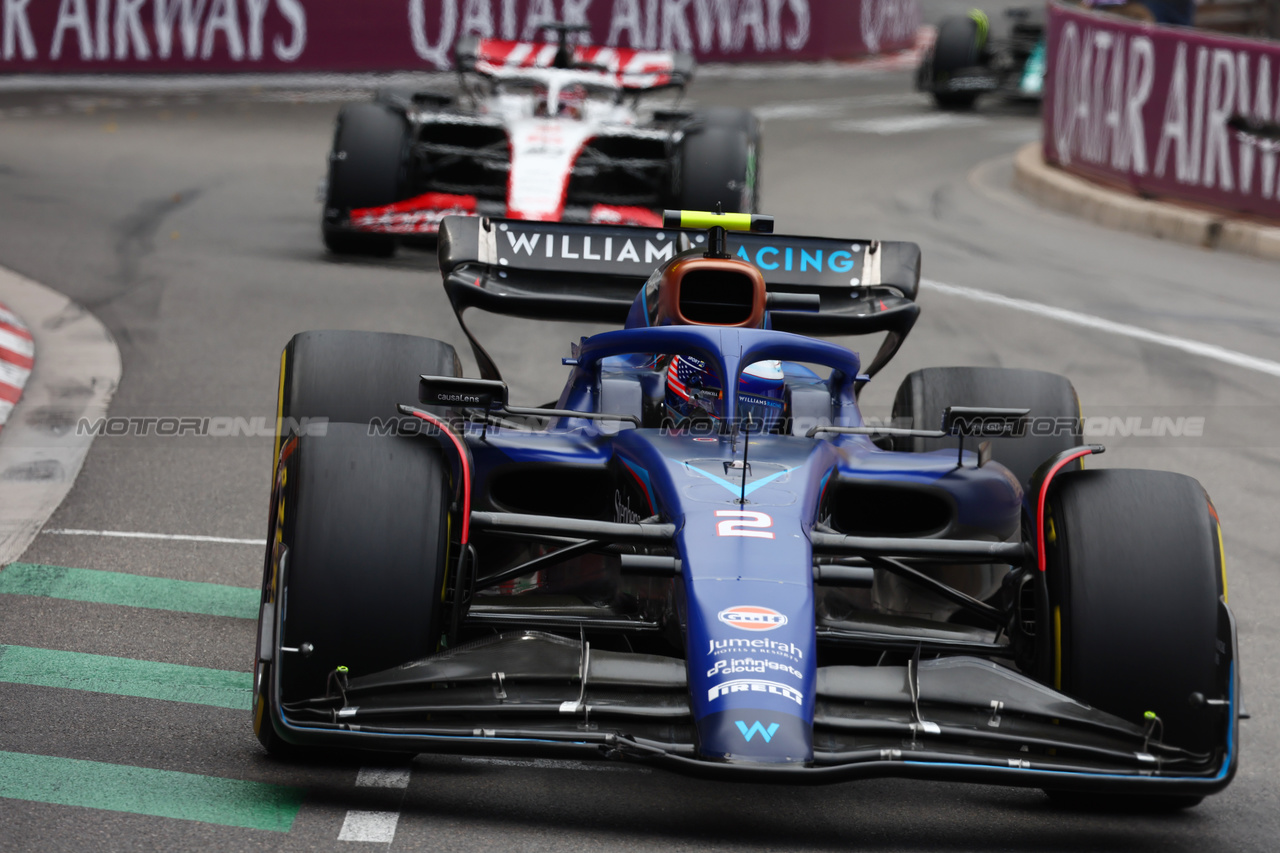 GP MONACO, Logan Sargeant (USA) Williams Racing FW45.

28.05.2023. Formula 1 World Championship, Rd 7, Monaco Grand Prix, Monte Carlo, Monaco, Gara Day.

- www.xpbimages.com, EMail: requests@xpbimages.com ¬© Copyright: Batchelor / XPB Images