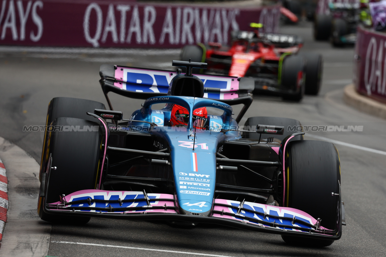 GP MONACO, Esteban Ocon (FRA) Alpine F1 Team A523.

28.05.2023. Formula 1 World Championship, Rd 7, Monaco Grand Prix, Monte Carlo, Monaco, Gara Day.

- www.xpbimages.com, EMail: requests@xpbimages.com ¬© Copyright: Batchelor / XPB Images