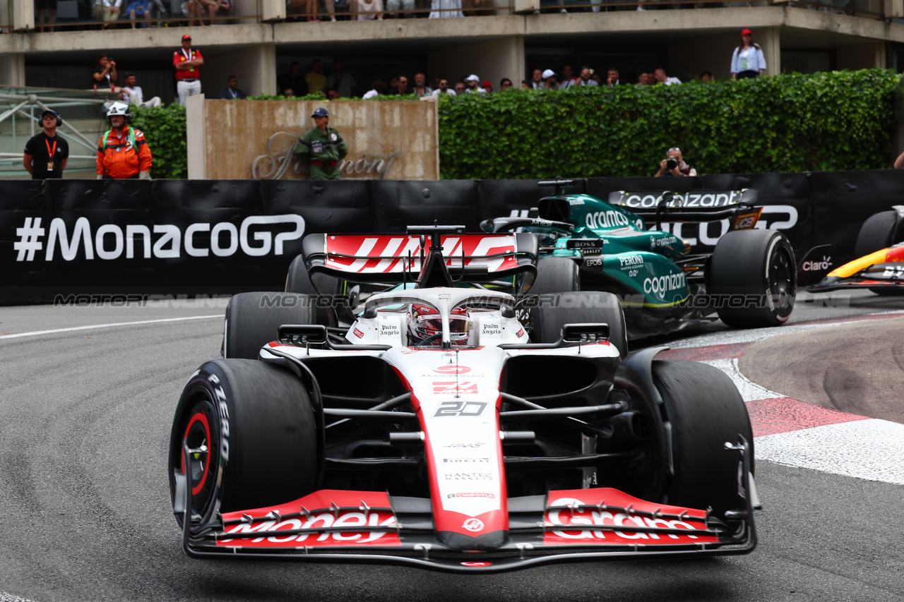 GP MONACO, Kevin Magnussen (DEN) Haas VF-23.

28.05.2023. Formula 1 World Championship, Rd 7, Monaco Grand Prix, Monte Carlo, Monaco, Gara Day.

- www.xpbimages.com, EMail: requests@xpbimages.com ¬© Copyright: Batchelor / XPB Images