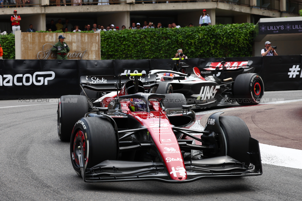 GP MONACO, Zhou Guanyu (CHN) Alfa Romeo F1 Team C43.

28.05.2023. Formula 1 World Championship, Rd 7, Monaco Grand Prix, Monte Carlo, Monaco, Gara Day.

- www.xpbimages.com, EMail: requests@xpbimages.com ¬© Copyright: Batchelor / XPB Images