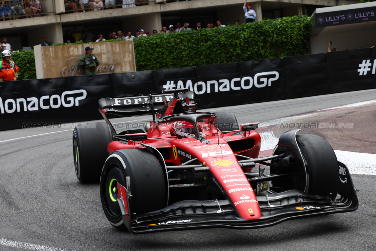 GP MONACO, Charles Leclerc (MON) Ferrari SF-23.

28.05.2023. Formula 1 World Championship, Rd 7, Monaco Grand Prix, Monte Carlo, Monaco, Gara Day.

- www.xpbimages.com, EMail: requests@xpbimages.com ¬© Copyright: Batchelor / XPB Images