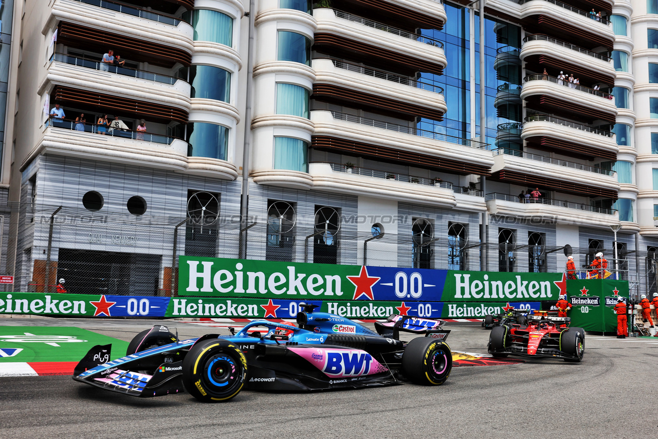 GP MONACO, Esteban Ocon (FRA) Alpine F1 Team A523.

28.05.2023. Formula 1 World Championship, Rd 7, Monaco Grand Prix, Monte Carlo, Monaco, Gara Day.

- www.xpbimages.com, EMail: requests@xpbimages.com ¬© Copyright: Bearne / XPB Images
