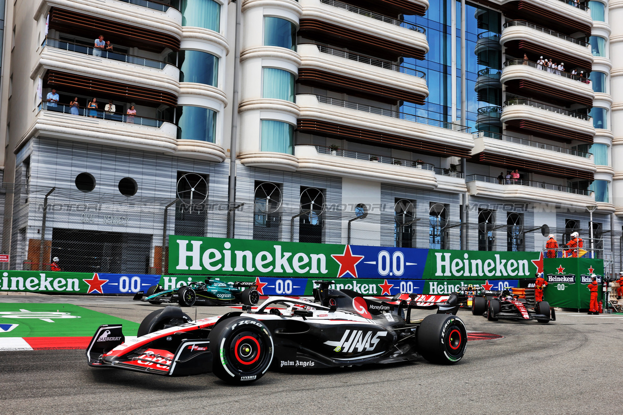 GP MONACO, Kevin Magnussen (DEN) Haas VF-23.

28.05.2023. Formula 1 World Championship, Rd 7, Monaco Grand Prix, Monte Carlo, Monaco, Gara Day.

- www.xpbimages.com, EMail: requests@xpbimages.com ¬© Copyright: Bearne / XPB Images