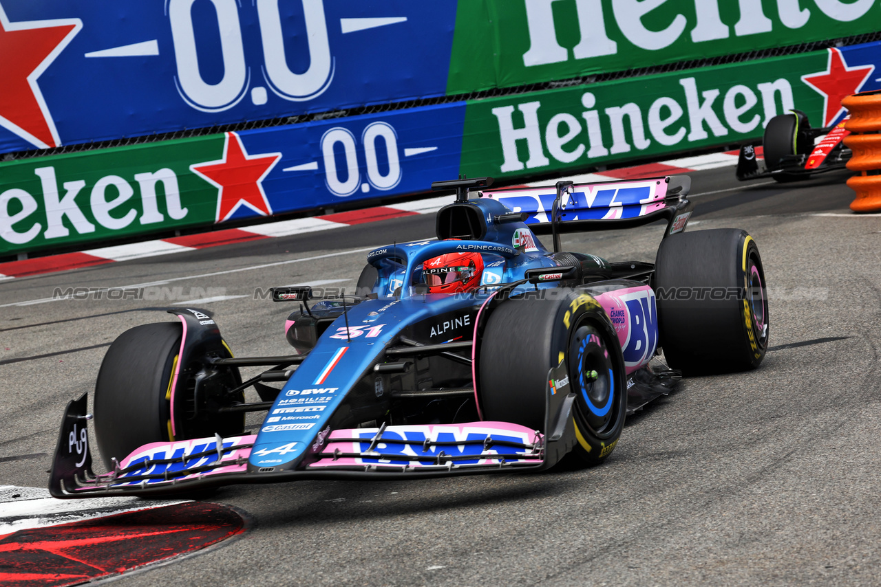 GP MONACO, Esteban Ocon (FRA) Alpine F1 Team A523.

28.05.2023. Formula 1 World Championship, Rd 7, Monaco Grand Prix, Monte Carlo, Monaco, Gara Day.

- www.xpbimages.com, EMail: requests@xpbimages.com ¬© Copyright: Bearne / XPB Images