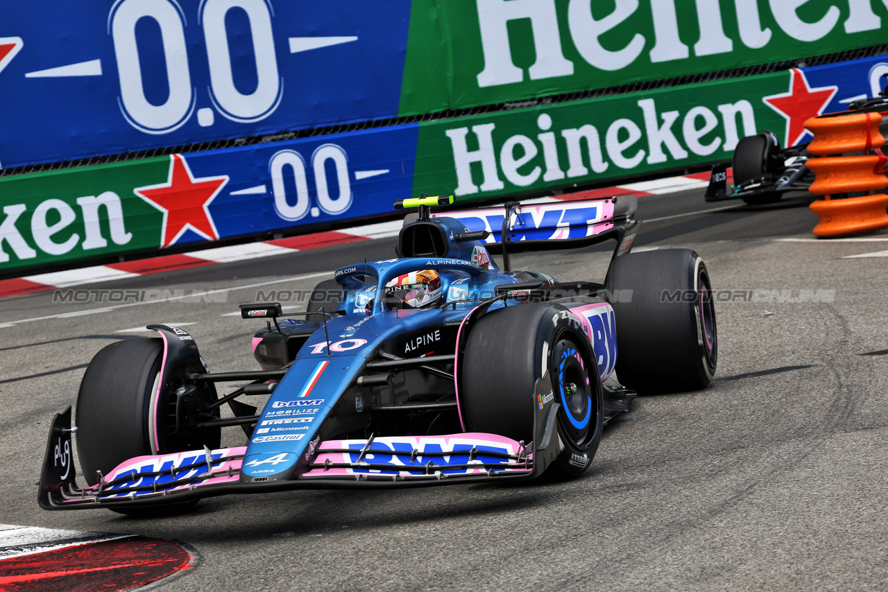 GP MONACO, Pierre Gasly (FRA) Alpine F1 Team A523.

28.05.2023. Formula 1 World Championship, Rd 7, Monaco Grand Prix, Monte Carlo, Monaco, Gara Day.

- www.xpbimages.com, EMail: requests@xpbimages.com ¬© Copyright: Bearne / XPB Images