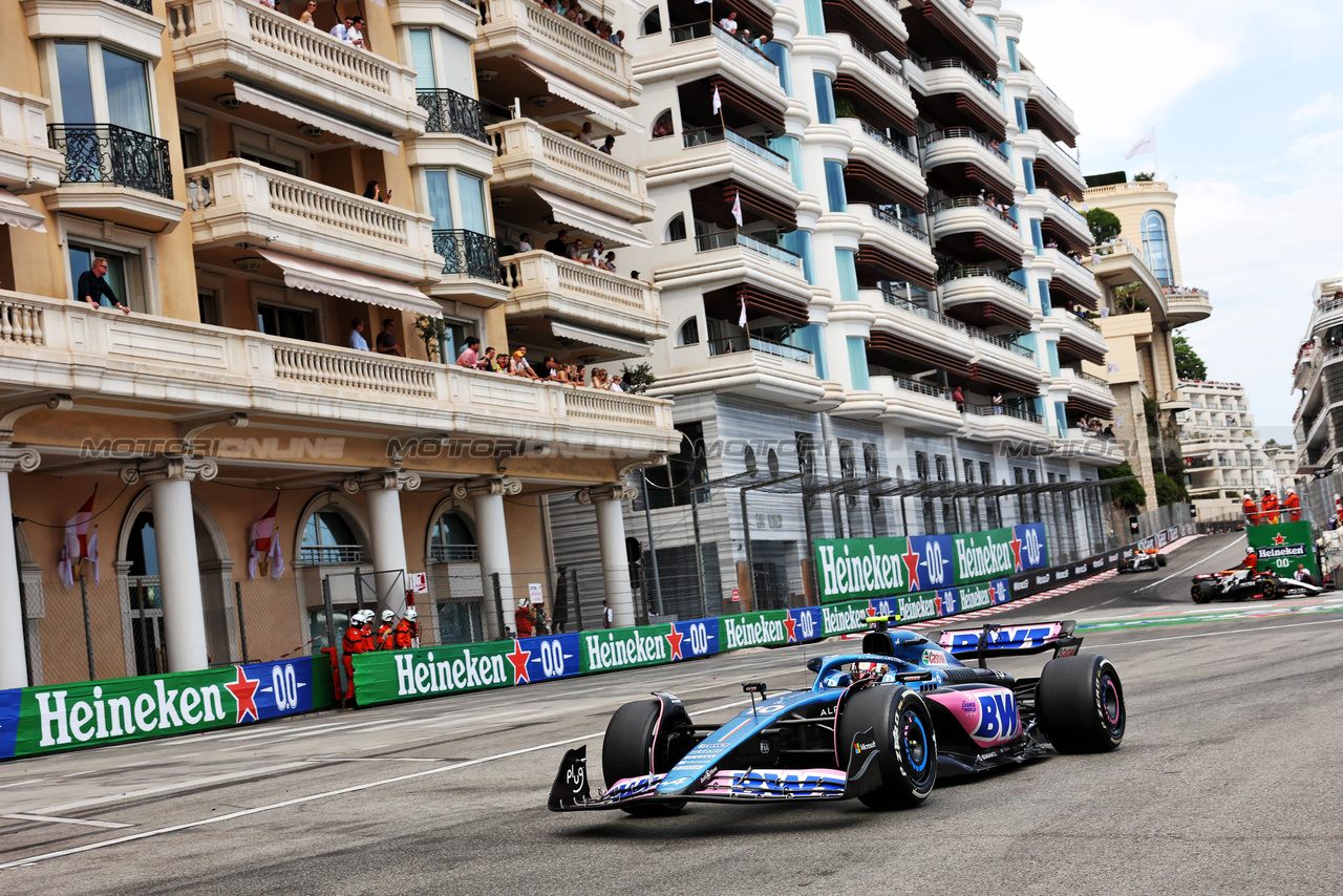 GP MONACO, Pierre Gasly (FRA) Alpine F1 Team A523.

28.05.2023. Formula 1 World Championship, Rd 7, Monaco Grand Prix, Monte Carlo, Monaco, Gara Day.

- www.xpbimages.com, EMail: requests@xpbimages.com ¬© Copyright: Bearne / XPB Images