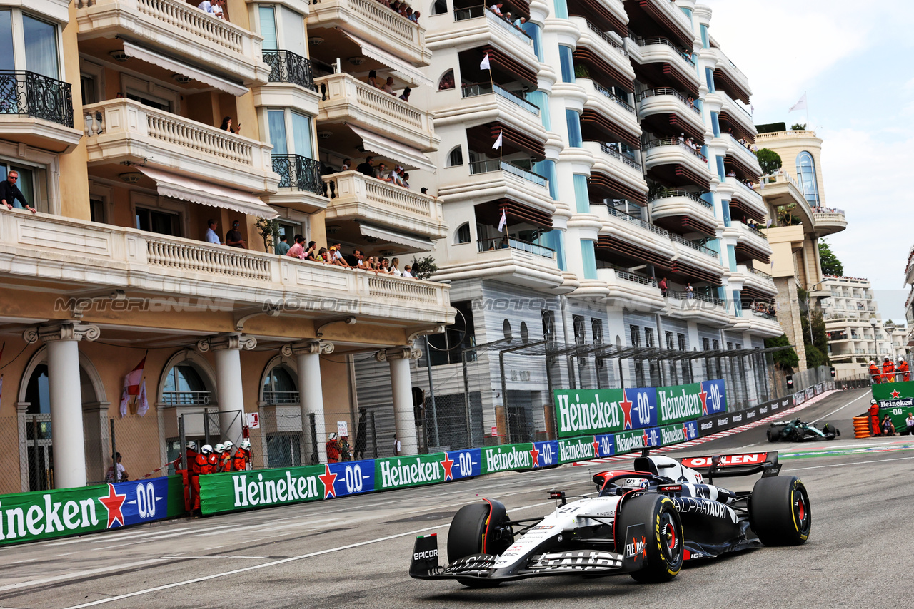 GP MONACO, Nyck de Vries (NLD) AlphaTauri AT04.

28.05.2023. Formula 1 World Championship, Rd 7, Monaco Grand Prix, Monte Carlo, Monaco, Gara Day.

- www.xpbimages.com, EMail: requests@xpbimages.com ¬© Copyright: Bearne / XPB Images