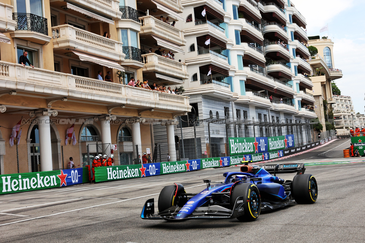 GP MONACO, Logan Sargeant (USA) Williams Racing FW45.

28.05.2023. Formula 1 World Championship, Rd 7, Monaco Grand Prix, Monte Carlo, Monaco, Gara Day.

- www.xpbimages.com, EMail: requests@xpbimages.com ¬© Copyright: Bearne / XPB Images