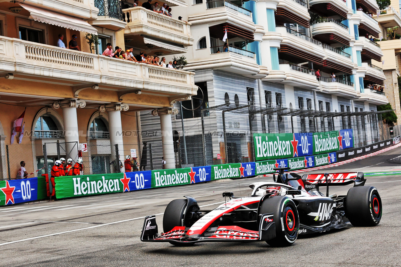 GP MONACO, Kevin Magnussen (DEN) Haas VF-23.

28.05.2023. Formula 1 World Championship, Rd 7, Monaco Grand Prix, Monte Carlo, Monaco, Gara Day.

- www.xpbimages.com, EMail: requests@xpbimages.com ¬© Copyright: Bearne / XPB Images