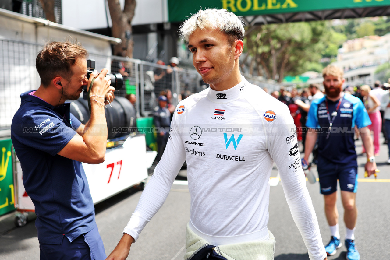 GP MONACO, Alexander Albon (THA) Williams Racing on the grid.

28.05.2023. Formula 1 World Championship, Rd 7, Monaco Grand Prix, Monte Carlo, Monaco, Gara Day.

- www.xpbimages.com, EMail: requests@xpbimages.com ¬© Copyright: Bearne / XPB Images