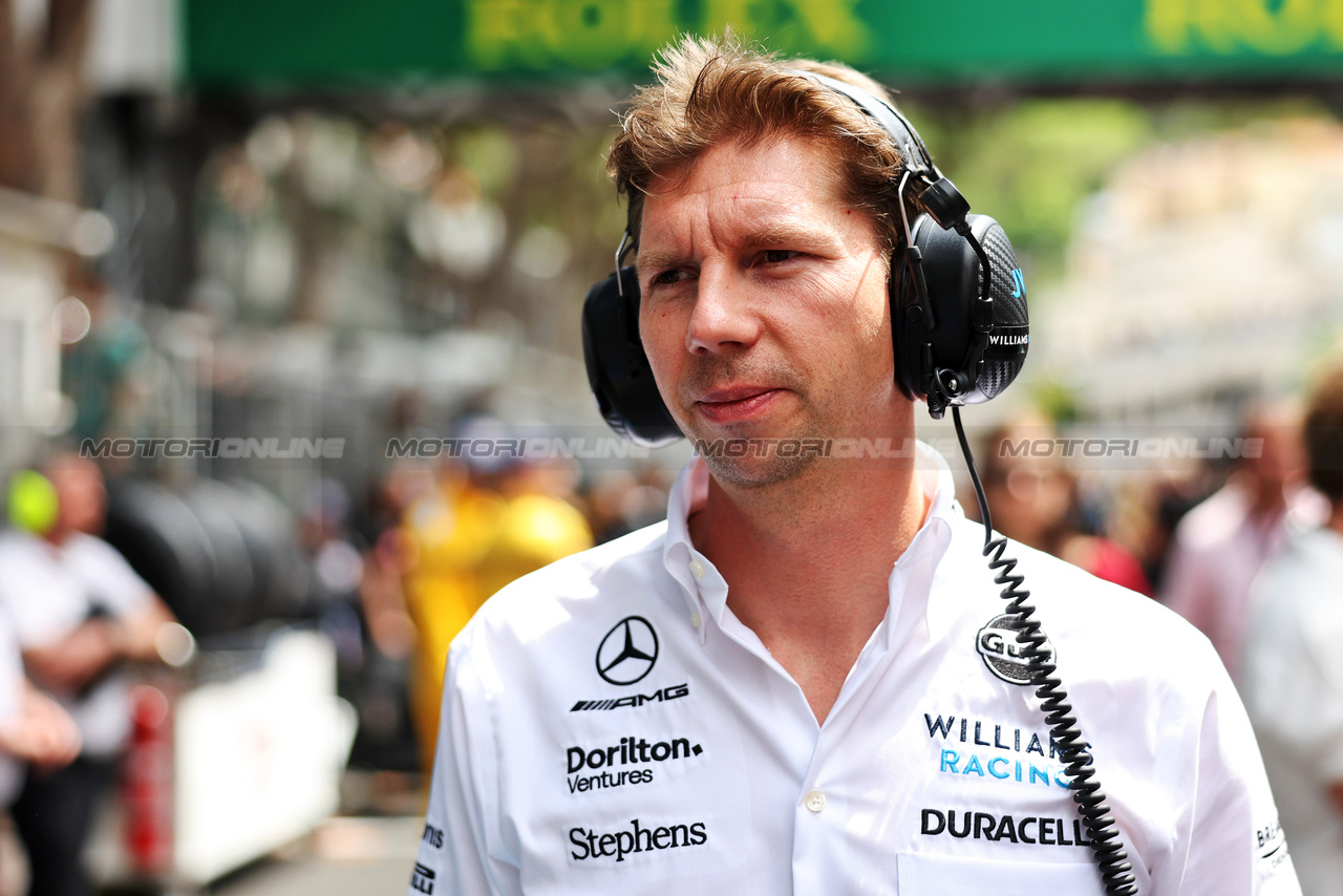 GP MONACO, James Vowles (GBR) Williams Racing Team Principal on the grid.

28.05.2023. Formula 1 World Championship, Rd 7, Monaco Grand Prix, Monte Carlo, Monaco, Gara Day.

- www.xpbimages.com, EMail: requests@xpbimages.com ¬© Copyright: Bearne / XPB Images
