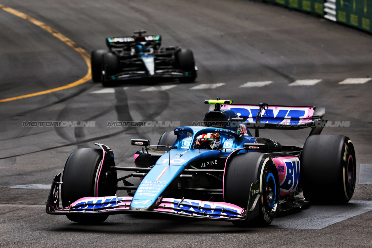 GP MONACO, Pierre Gasly (FRA) Alpine F1 Team A523.

28.05.2023. Formula 1 World Championship, Rd 7, Monaco Grand Prix, Monte Carlo, Monaco, Gara Day.

- www.xpbimages.com, EMail: requests@xpbimages.com ¬© Copyright: Charniaux / XPB Images