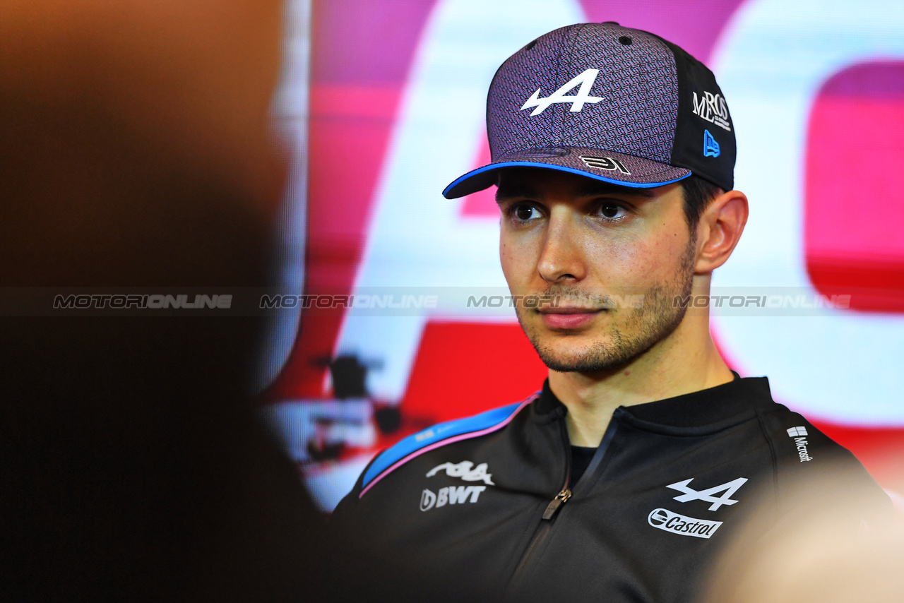 GP MONACO, Esteban Ocon (FRA) Alpine F1 Team in the post race FIA Press Conference.

28.05.2023. Formula 1 World Championship, Rd 7, Monaco Grand Prix, Monte Carlo, Monaco, Gara Day.

- www.xpbimages.com, EMail: requests@xpbimages.com ¬© Copyright: Moy / XPB Images