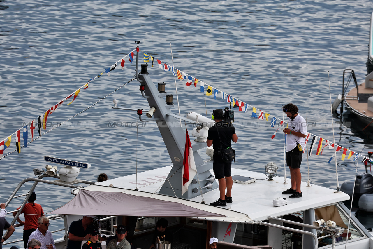GP MONACO, Boats in the scenic Monaco Harbour.

28.05.2023. Formula 1 World Championship, Rd 7, Monaco Grand Prix, Monte Carlo, Monaco, Gara Day.

- www.xpbimages.com, EMail: requests@xpbimages.com ¬© Copyright: Moy / XPB Images