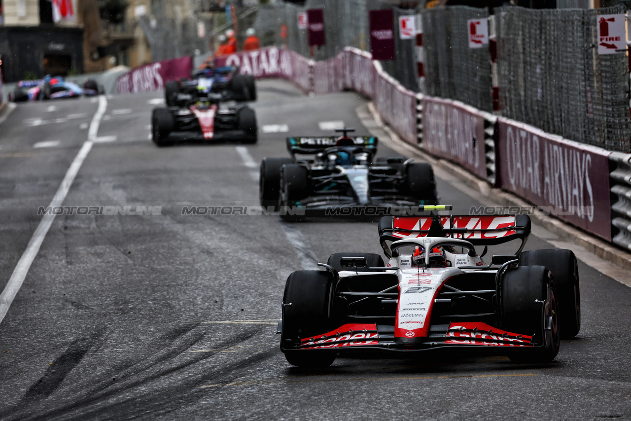 GP MONACO, Nico Hulkenberg (GER) Haas VF-23.

28.05.2023. Formula 1 World Championship, Rd 7, Monaco Grand Prix, Monte Carlo, Monaco, Gara Day.

 - www.xpbimages.com, EMail: requests@xpbimages.com ¬© Copyright: Coates / XPB Images