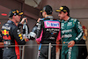 GP MONACO, The podium (L to R): vincitore Max Verstappen (NLD) Red Bull Racing; Esteban Ocon (FRA) Alpine F1 Team; third; Fernando Alonso (ESP) Aston Martin F1 Team, second.
28.05.2023. Formula 1 World Championship, Rd 7, Monaco Grand Prix, Monte Carlo, Monaco, Gara Day.
- www.xpbimages.com, EMail: requests@xpbimages.com ¬© Copyright: Moy / XPB Images