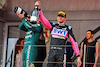 GP MONACO, Esteban Ocon (FRA) Alpine F1 Team celebrates his third position on the podium.
28.05.2023. Formula 1 World Championship, Rd 7, Monaco Grand Prix, Monte Carlo, Monaco, Gara Day.
- www.xpbimages.com, EMail: requests@xpbimages.com ¬© Copyright: Moy / XPB Images