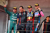 GP MONACO, The podium (L to R): Fernando Alonso (ESP) Aston Martin F1 Team, second; Pierre Wache (FRA) Red Bull Racing Technical Director; Max Verstappen (NLD) Red Bull Racing, vincitore; Esteban Ocon (FRA) Alpine F1 Team, third.
28.05.2023. Formula 1 World Championship, Rd 7, Monaco Grand Prix, Monte Carlo, Monaco, Gara Day.
- www.xpbimages.com, EMail: requests@xpbimages.com ¬© Copyright: Moy / XPB Images