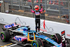 GP MONACO, Esteban Ocon (FRA) Alpine F1 Team A523 celebrates his third position in parc ferme.
28.05.2023. Formula 1 World Championship, Rd 7, Monaco Grand Prix, Monte Carlo, Monaco, Gara Day.
- www.xpbimages.com, EMail: requests@xpbimages.com ¬© Copyright: Batchelor / XPB Images