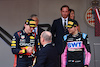 GP MONACO, (L to R): Gara winner Max Verstappen (NLD) Red Bull Racing celebrates with HSH Prince Albert of Monaco (MON) e Esteban Ocon (FRA) Alpine F1 Team on the podium.
28.05.2023. Formula 1 World Championship, Rd 7, Monaco Grand Prix, Monte Carlo, Monaco, Gara Day.
- www.xpbimages.com, EMail: requests@xpbimages.com ¬© Copyright: Batchelor / XPB Images