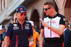 GP MONACO, (L to R): Sergio Perez (MEX) Red Bull Racing with Nico Hulkenberg (GER) Haas F1 Team on the drivers' parade.
28.05.2023. Formula 1 World Championship, Rd 7, Monaco Grand Prix, Monte Carlo, Monaco, Gara Day.
- www.xpbimages.com, EMail: requests@xpbimages.com ¬© Copyright: Batchelor / XPB Images