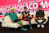 GP MONACO, lktr Fernando Alonso (ESP) Aston Martin F1 Team; Max Verstappen (NLD) Red Bull Racing; e Esteban Ocon (FRA) Alpine F1 Team, in the post race FIA Press Conference.
28.05.2023. Formula 1 World Championship, Rd 7, Monaco Grand Prix, Monte Carlo, Monaco, Gara Day.
- www.xpbimages.com, EMail: requests@xpbimages.com ¬© Copyright: Moy / XPB Images