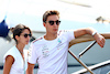GP MONACO, George Russell (GBR) Mercedes AMG F1 with girlfriend Carmen Montero Mundt.
28.05.2023. Formula 1 World Championship, Rd 7, Monaco Grand Prix, Monte Carlo, Monaco, Gara Day.
 - www.xpbimages.com, EMail: requests@xpbimages.com ¬© Copyright: Coates / XPB Images