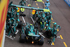 GP MONACO, Fernando Alonso (ESP) Aston Martin F1 Team AMR23 makes a pit stop.
28.05.2023. Formula 1 World Championship, Rd 7, Monaco Grand Prix, Monte Carlo, Monaco, Gara Day.
- www.xpbimages.com, EMail: requests@xpbimages.com ¬© Copyright: Bearne / XPB Images
