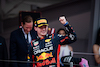 GP MONACO, Gara winner Max Verstappen (NLD) Red Bull Racing celebrates on the podium.
28.05.2023. Formula 1 World Championship, Rd 7, Monaco Grand Prix, Monte Carlo, Monaco, Gara Day.
- www.xpbimages.com, EMail: requests@xpbimages.com ¬© Copyright: Price / XPB Images