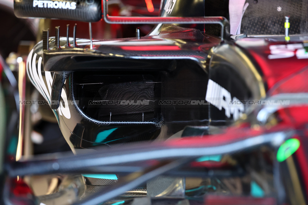 GP MONACO, Mercedes AMG F1 W14 sidepod.

25.05.2023. Formula 1 World Championship, Rd 7, Monaco Grand Prix, Monte Carlo, Monaco, Preparation Day.

- www.xpbimages.com, EMail: requests@xpbimages.com ¬© Copyright: Batchelor / XPB Images