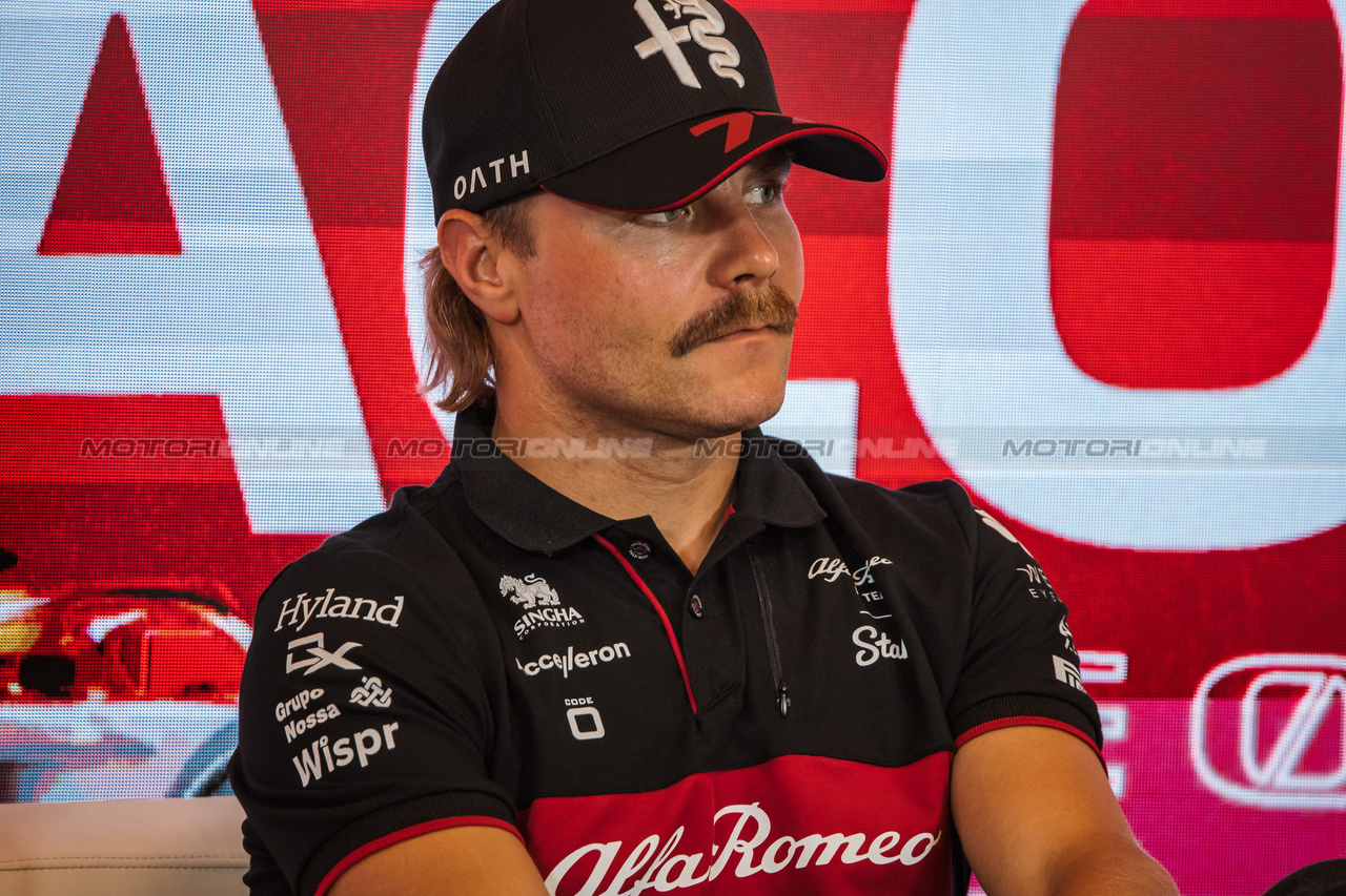 GP MONACO, Valtteri Bottas (FIN) Alfa Romeo F1 Team in the FIA Press Conference.

25.05.2023. Formula 1 World Championship, Rd 7, Monaco Grand Prix, Monte Carlo, Monaco, Preparation Day.

- www.xpbimages.com, EMail: requests@xpbimages.com ¬© Copyright: Bearne / XPB Images