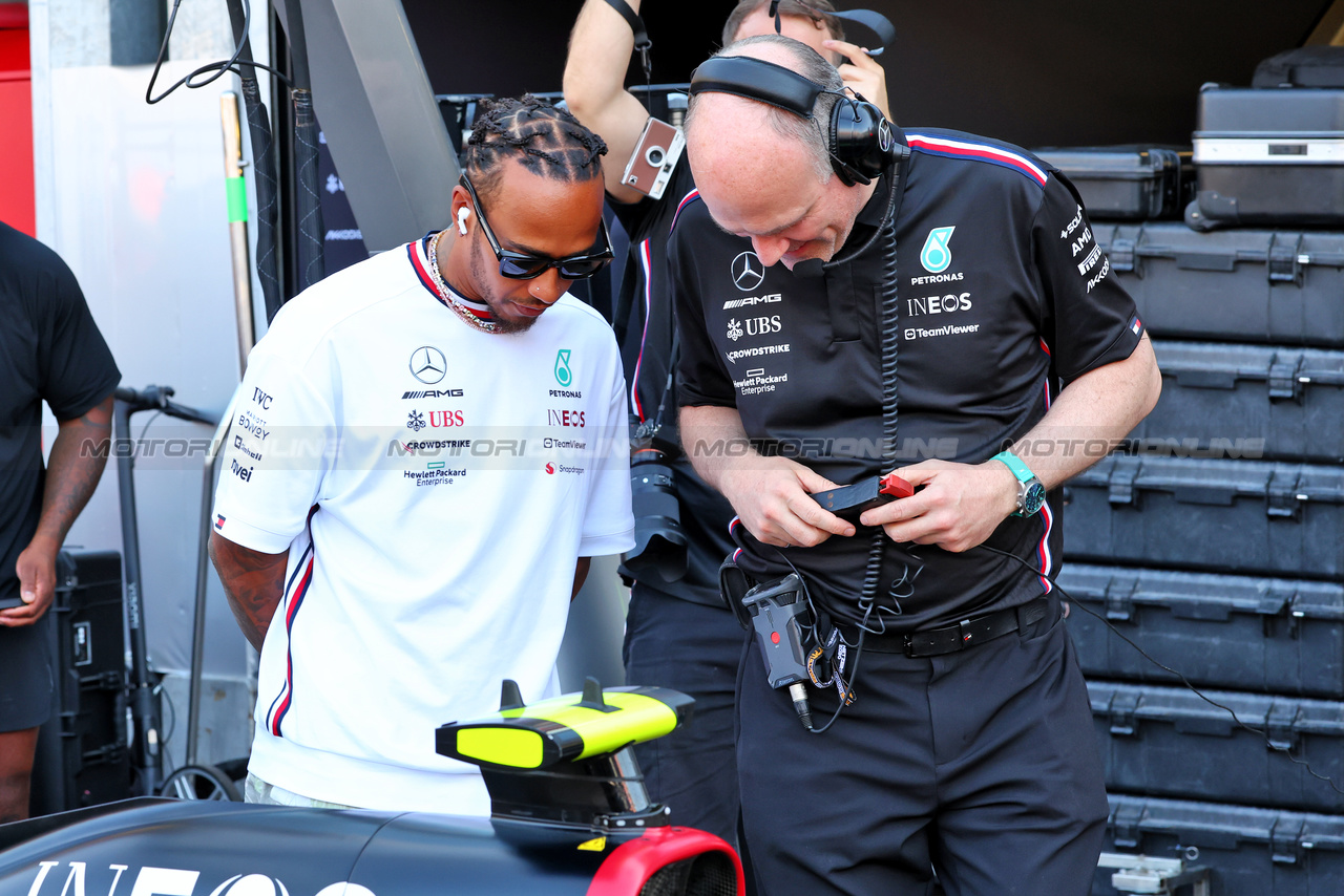 GP MONACO, Lewis Hamilton (GBR) Mercedes AMG F1.

25.05.2023. Formula 1 World Championship, Rd 7, Monaco Grand Prix, Monte Carlo, Monaco, Preparation Day.

- www.xpbimages.com, EMail: requests@xpbimages.com ¬© Copyright: Batchelor / XPB Images