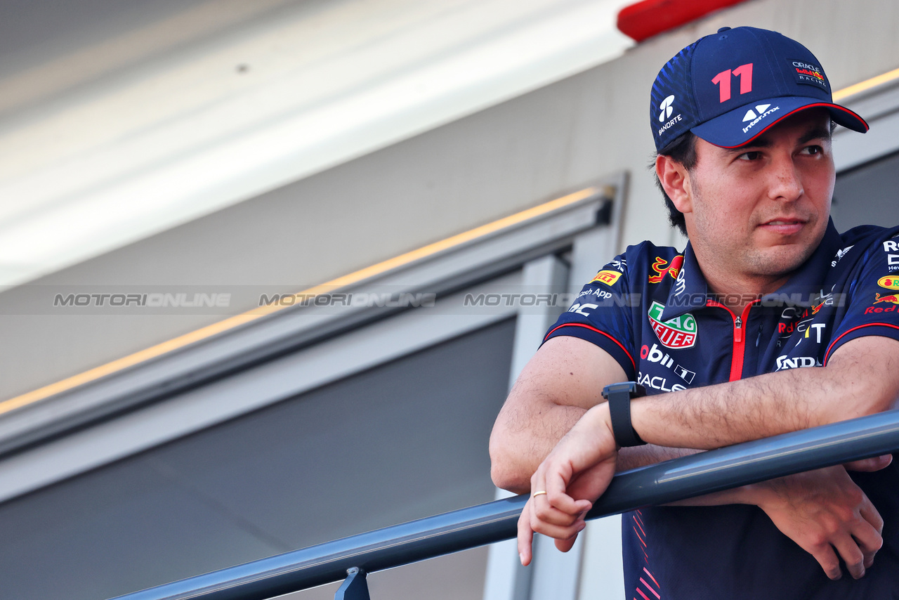 GP MONACO, Sergio Perez (MEX) Red Bull Racing.

25.05.2023. Formula 1 World Championship, Rd 7, Monaco Grand Prix, Monte Carlo, Monaco, Preparation Day.

 - www.xpbimages.com, EMail: requests@xpbimages.com ¬© Copyright: Coates / XPB Images