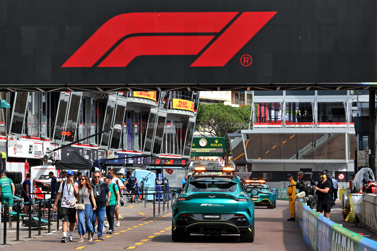 GP MONACO, Aston Martin FIA Medical Car.

25.05.2023. Formula 1 World Championship, Rd 7, Monaco Grand Prix, Monte Carlo, Monaco, Preparation Day.

- www.xpbimages.com, EMail: requests@xpbimages.com ¬© Copyright: Moy / XPB Images