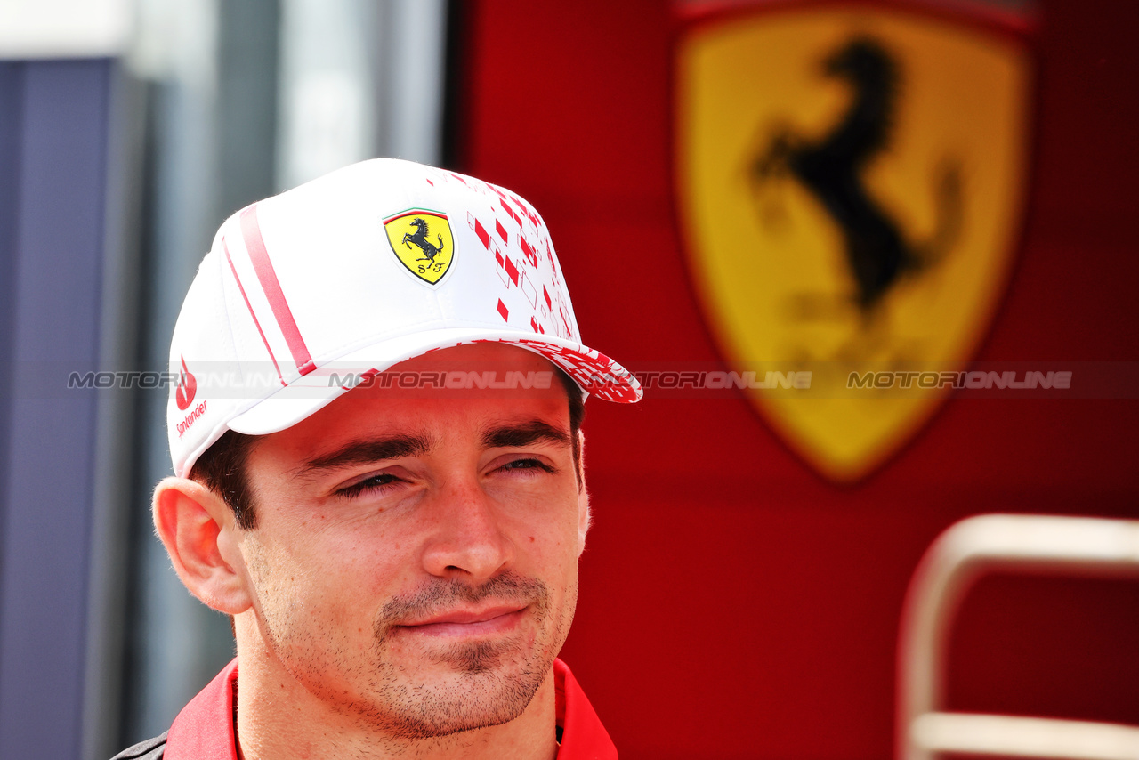 GP MONACO, Charles Leclerc (MON) Ferrari.

25.05.2023. Formula 1 World Championship, Rd 7, Monaco Grand Prix, Monte Carlo, Monaco, Preparation Day.

- www.xpbimages.com, EMail: requests@xpbimages.com ¬© Copyright: Batchelor / XPB Images