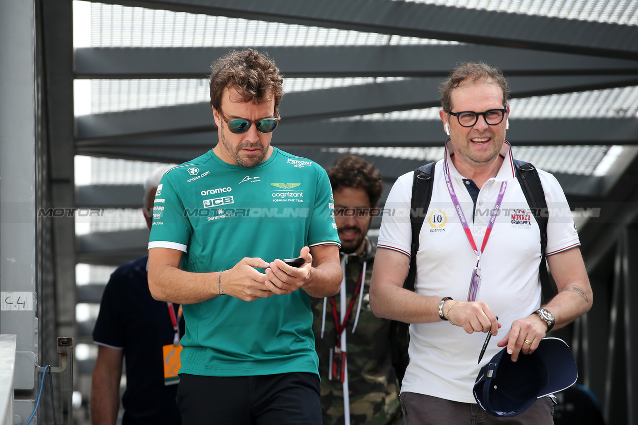 GP MONACO, Fernando Alonso (ESP) Aston Martin F1 Team.

25.05.2023. Formula 1 World Championship, Rd 7, Monaco Grand Prix, Monte Carlo, Monaco, Preparation Day.

- www.xpbimages.com, EMail: requests@xpbimages.com ¬© Copyright: XPB Images