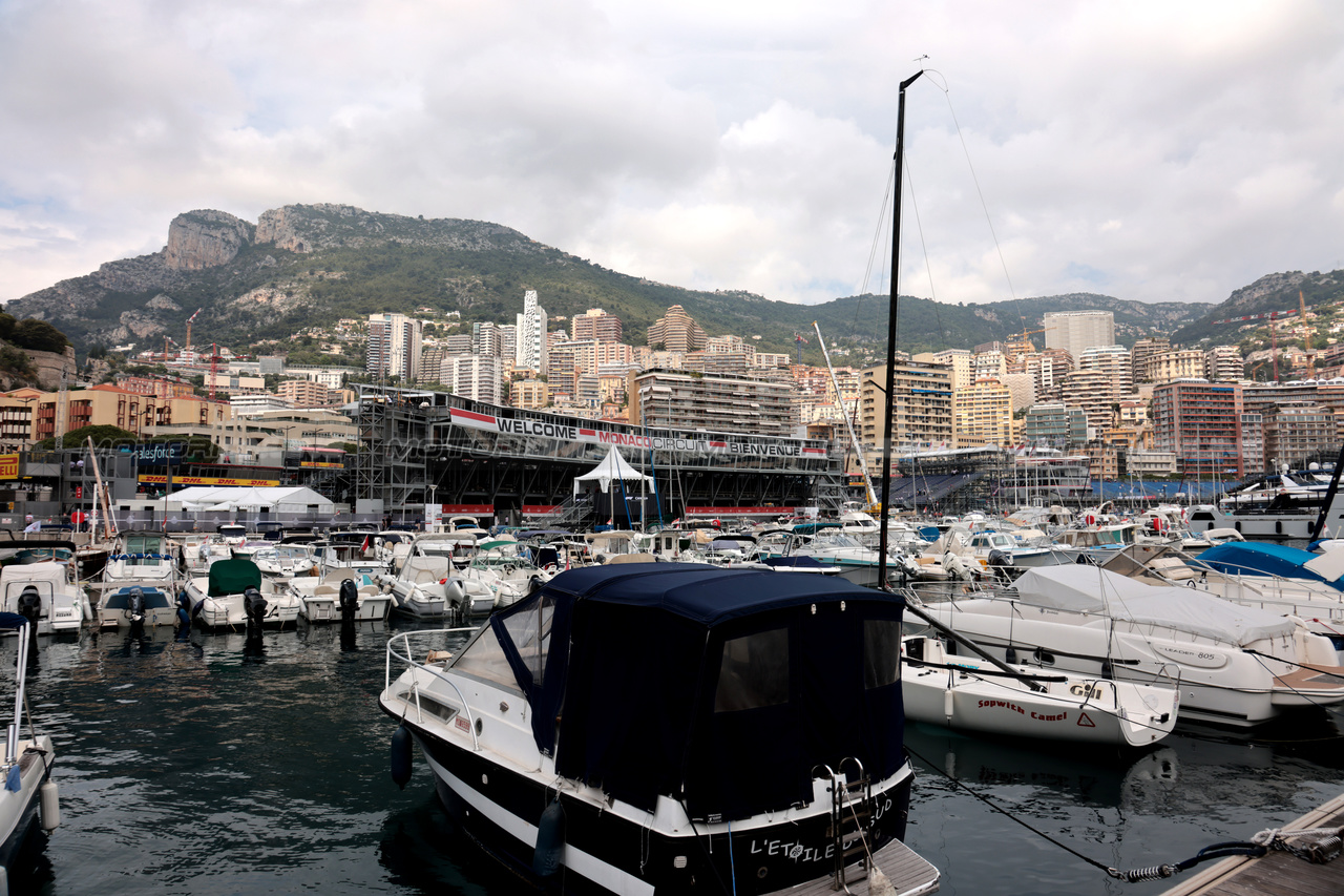 GP MONACO, Boats in the scenic Monaco Harbour.

25.05.2023. Formula 1 World Championship, Rd 7, Monaco Grand Prix, Monte Carlo, Monaco, Preparation Day.

- www.xpbimages.com, EMail: requests@xpbimages.com ¬© Copyright: XPB Images