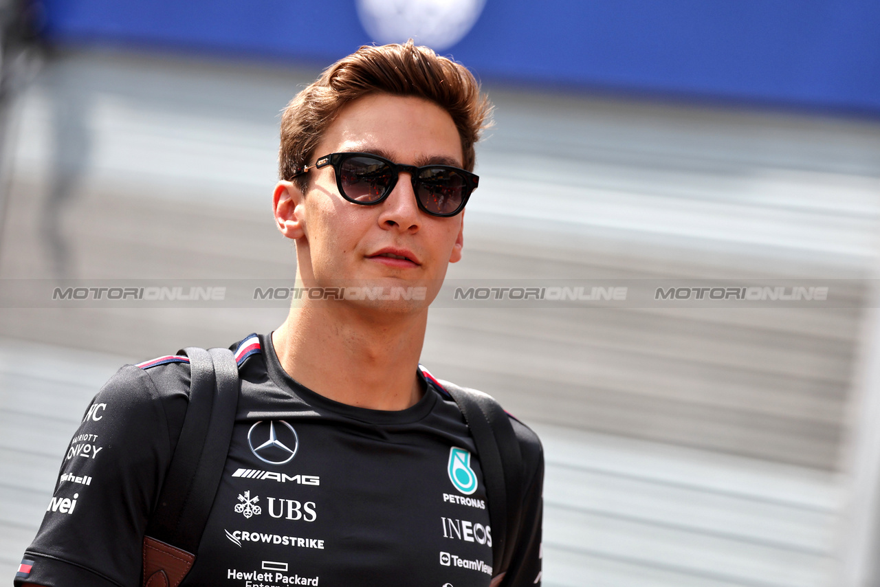 GP MONACO, George Russell (GBR) Mercedes AMG F1.

25.05.2023. Formula 1 World Championship, Rd 7, Monaco Grand Prix, Monte Carlo, Monaco, Preparation Day.

- www.xpbimages.com, EMail: requests@xpbimages.com ¬© Copyright: Moy / XPB Images