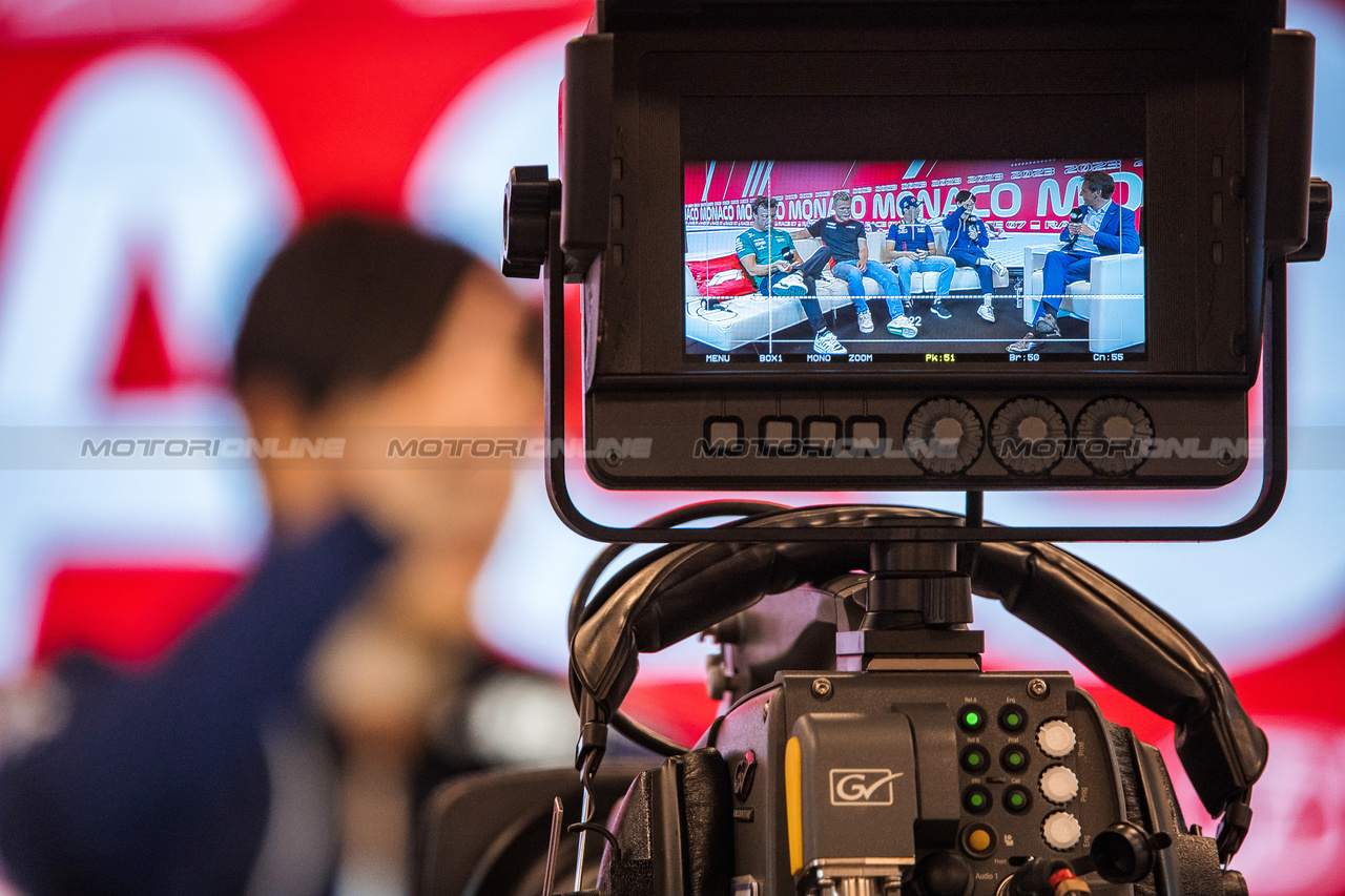 GP MONACO, Yuki Tsunoda (JPN) AlphaTauri in the FIA Press Conference.

25.05.2023. Formula 1 World Championship, Rd 7, Monaco Grand Prix, Monte Carlo, Monaco, Preparation Day.

- www.xpbimages.com, EMail: requests@xpbimages.com ¬© Copyright: Bearne / XPB Images