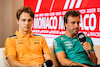 GP MONACO, (L to R): Oscar Piastri (AUS) McLaren e Fernando Alonso (ESP) Aston Martin F1 Team in the FIA Press Conference.
25.05.2023. Formula 1 World Championship, Rd 7, Monaco Grand Prix, Monte Carlo, Monaco, Preparation Day.
- www.xpbimages.com, EMail: requests@xpbimages.com ¬© Copyright: Bearne / XPB Images