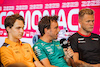 GP MONACO, (L to R): Oscar Piastri (AUS) McLaren; Fernando Alonso (ESP) Aston Martin F1 Team e Kevin Magnussen (DEN) Haas F1 Team in the FIA Press Conference.
25.05.2023. Formula 1 World Championship, Rd 7, Monaco Grand Prix, Monte Carlo, Monaco, Preparation Day.
- www.xpbimages.com, EMail: requests@xpbimages.com ¬© Copyright: Bearne / XPB Images